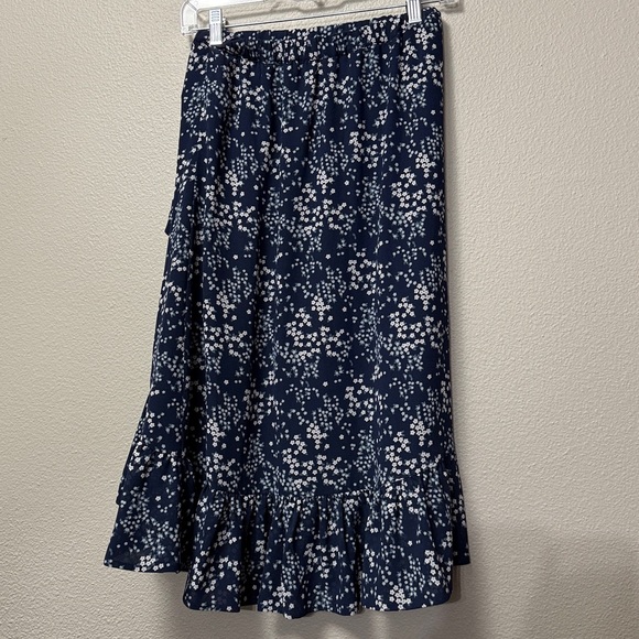 MICHAEL Michael Kors Floral Ruffle Midi Skirt - Picture 9 of 14